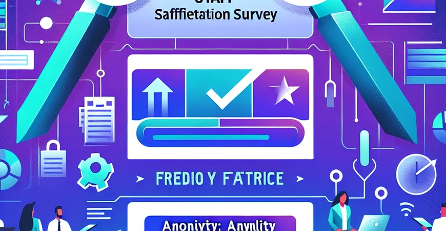 员工满意度调查的 2 个关键：匿名性与行动反馈